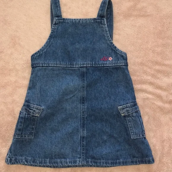 Jean vintage Lee Girls overall dress - Picture 1 of 5
